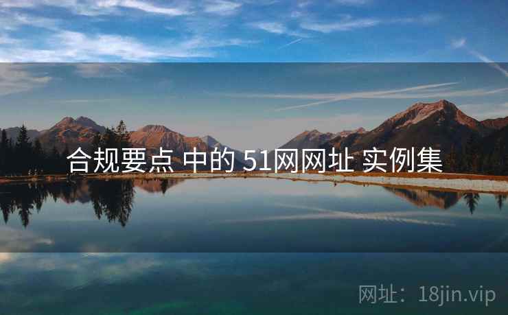 合规要点 中的 51网网址 实例集 第1张 合规要点 中的 51网网址 实例集 第1张